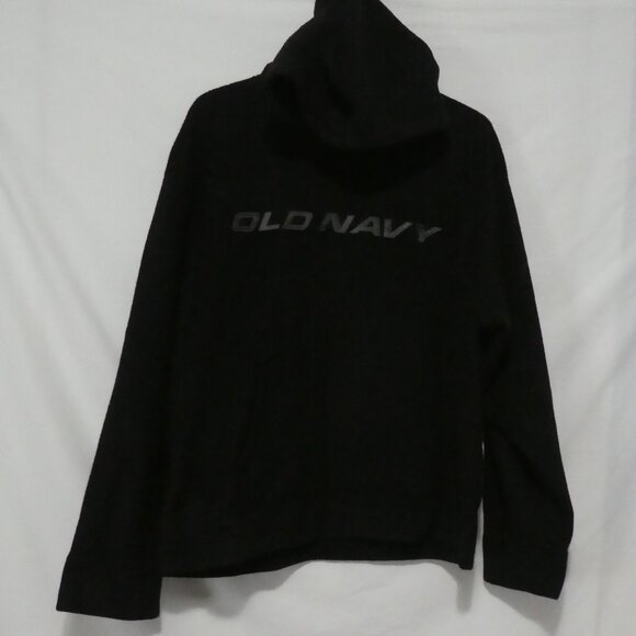 OLD NAVY | large | Black Old Navy Fleece Pullover Hoodie | Kangaroo Pocket - Picture 2 of 16